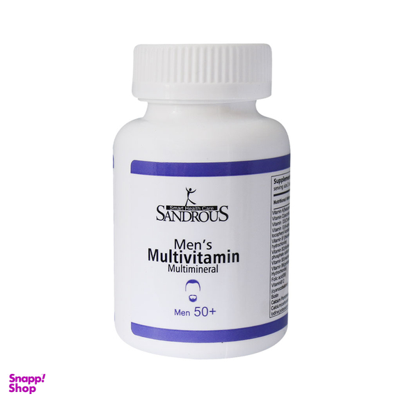 کپسول مولتی ویتامین مولتی مینرال آقایان بالای 50 سال (Multivitamin Multimineral) سندروس بسته 60 عددی