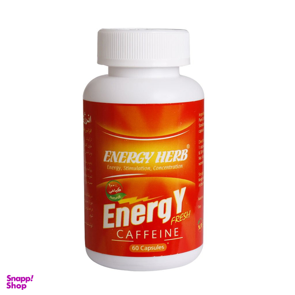 کپسول کافیین انرژی هرب (Energy Herb) شرکت بهتا دارو بسته 60 عددی
