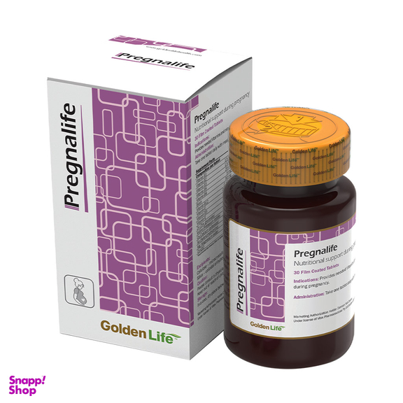 قرص مولتی ویتامین مینرال بارداری پرگنالایف (Pregnalife) گلدن لایف بسته 30 عددی