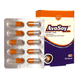 کپسول تقویت مفاصل و استخوان آوسوی (Avosoy) شرکت بنیان سلامت کسری بسته 20 عددی