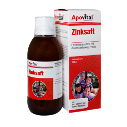 شربت مکمل زینک سافت (Zinksaft) آپوویتال حجم 200 میلی لیتر