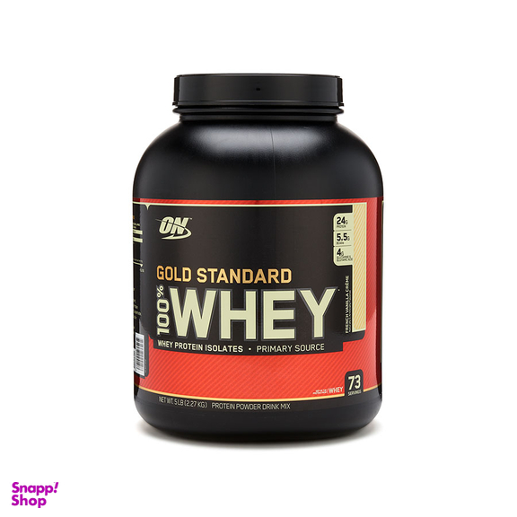 پودر وی گلد استاندارد 100% (Whey Gold Standard100%) طعم کارامل تافی حجم 2273 گرم