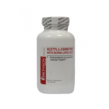 قرص استیل ال کارنیتین (Acetyl L Carnitine) برونسون بسته 150 عددی