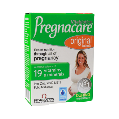 مکمل مولتی‌ ویتامین-مینرال مخصوص دوران بارداری و شیردهی پرگناکر (Pregnacare) ویتابیوتیکس بسته 30 عددی