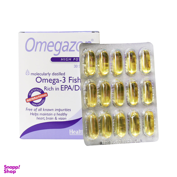 سافت ژل امگازون (Omegazon) هلث اید بسته 30 عددی