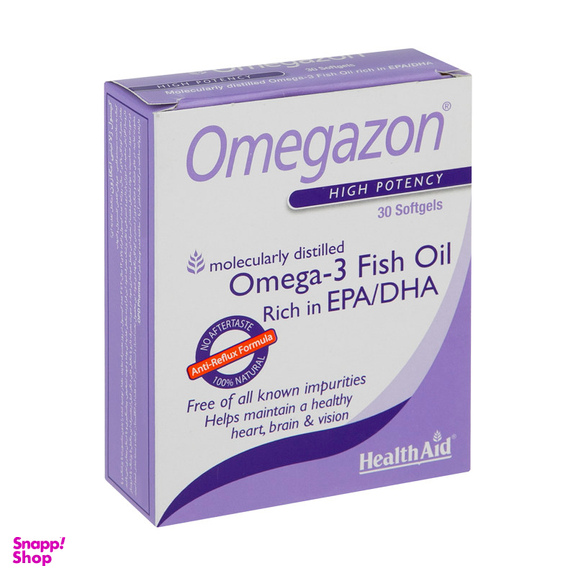 سافت ژل امگازون (Omegazon) هلث اید بسته 30 عددی