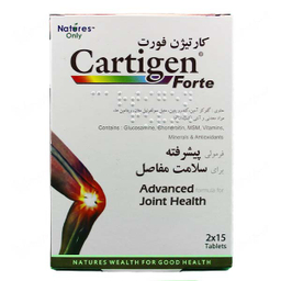 قرص مکمل مفاصل کارتیژن فورت نیچرز انلی بسته 30 عددی