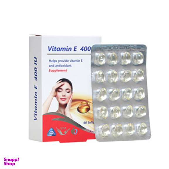 سافت ژل ویتامین ای 400 واحدی (Vitamin E 400 IU) سیمرغ دارو عطار بسته 60 عددی
