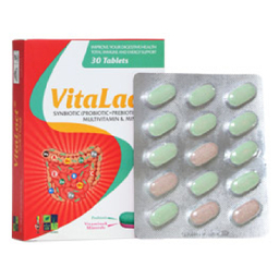 قرص مولتی ویتامین ویتالاکت (Vitalact) زیست تخمیر بسته 30 عددی