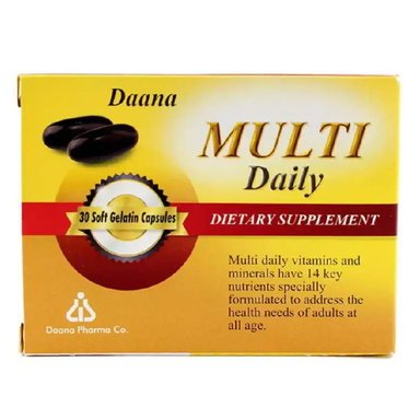 سافت ژل دانا مولتی دیلی (Daana Multi Daily) بسته 30 عددی