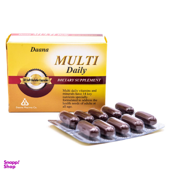سافت ژل دانا مولتی دیلی (Daana Multi Daily) بسته 30 عددی