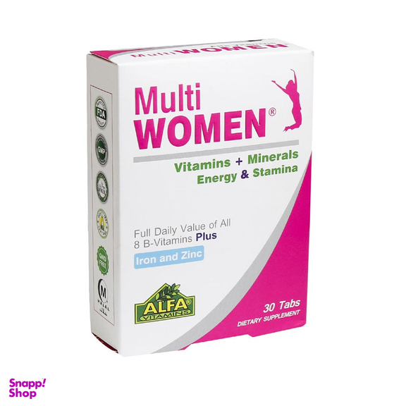 قرص مولتی وومن (Multi Women) آلفا ویتامین بسته 60 عددی