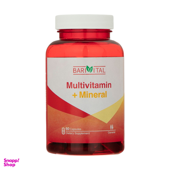 قرص مولتی ویتامین و مینرال (Multi Vitamin And Mineral) ام پلاس بسته 60 عددی