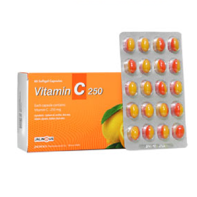 سافت ژل ویتامین سی 250 (Vitamin C) جالینوس بسته 60 عددی
