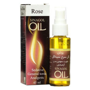 روغن گل سرخ سیناگل (Sinagol Rose Oil) سینافراور حجم 45 میلی لیتر