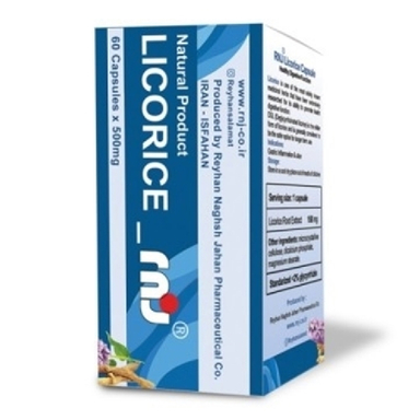 کپسول لیکوریس آر ان جی (Licorice rnj) ریحان نقش جهان بسته 60 عددی