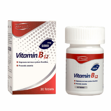 قرص ویتامین ب12 (Vitamin B12) های هلث بسته 30 عددی