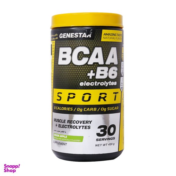 پودر بی سی ای ای و ب6 و الکترولیت (BCAA And B6 And Electrolytes) ژن استار طعم آناناس وزن 420 گرم