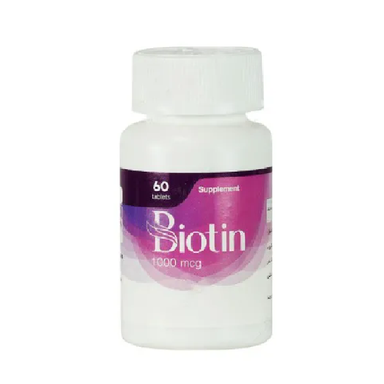 قرص بیوتین (Biotin) ایران دارو بسته 60 عددی