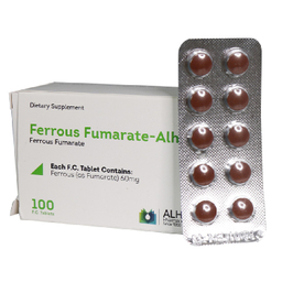 قرص فروس فومارات (Ferrous Fumarate) الحاوی بسته 100 عددی