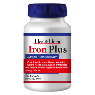 قرص آیرون پلاس (Iron Plus) هلث برست تعداد 30 عددی