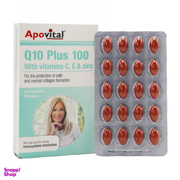 قرص کیوتن پلاس (Q10 Plus) آپوویتال بسته 40 عددی