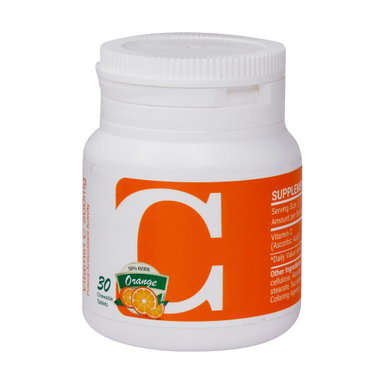 قرص جویدنی ویتامین سی 500 نوتری پاد (Nutri Pad) طعم پرتقال بسته 30 عددی
