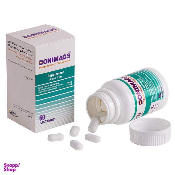 قرص بونی مگز (Bonimags) کیمیا آرا بسته 60 عددی
