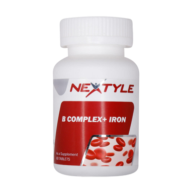 قرص ب کمپلکس پلاس آهن (B Complex Plus Iron) نکستایل بسته 60 عددی