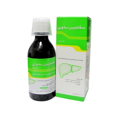 شربت سکنجبین بزوری (Liver Oxymel) شرکت داروسازی نیاک حجم 200 میلی لیتر