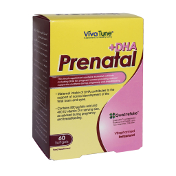 سافت ژل پریناتال پلاس دی اچ ای (Prenatal Plus DHA) ویوا تیون بسته 60 عددی