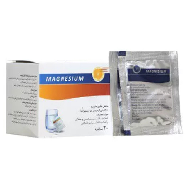 ساشه منیزیم 300 میلی گرمی (Magnesium 300 mg) اکسیر آفرین آریا بسته 20 عددی