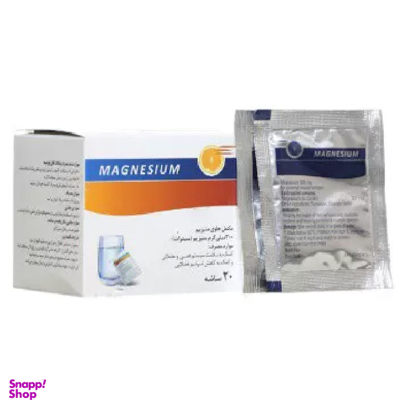 ساشه منیزیم 300 میلی گرمی (Magnesium 300 mg) اکسیر آفرین آریا بسته 20 عددی