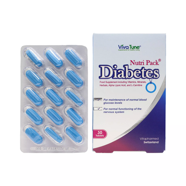 قرص مولتی ویتامین دیابتس نوتری پک (Diabetes Nutri Pack) ویوا تیون بسته 30 عددی