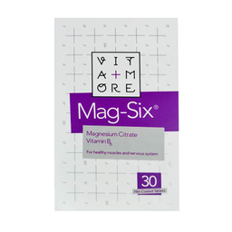 قرص منیزیم مگ سیکس ب 6 (Mag Six B6) ویتامور بسته 30 عددی