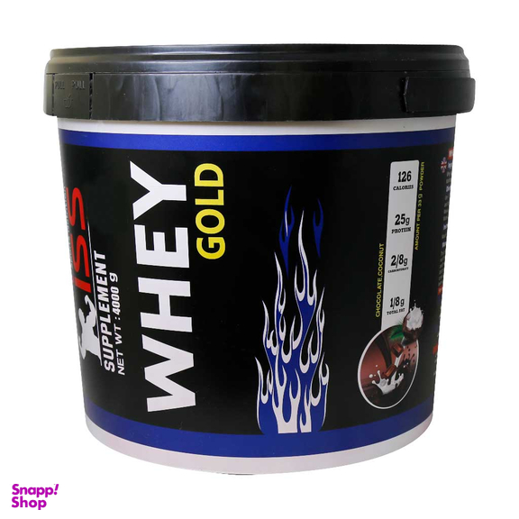 پودر وی گلد (Whey Gold ) آی اس اس طعم شکلات نارگیل حجم 4000 گرم
