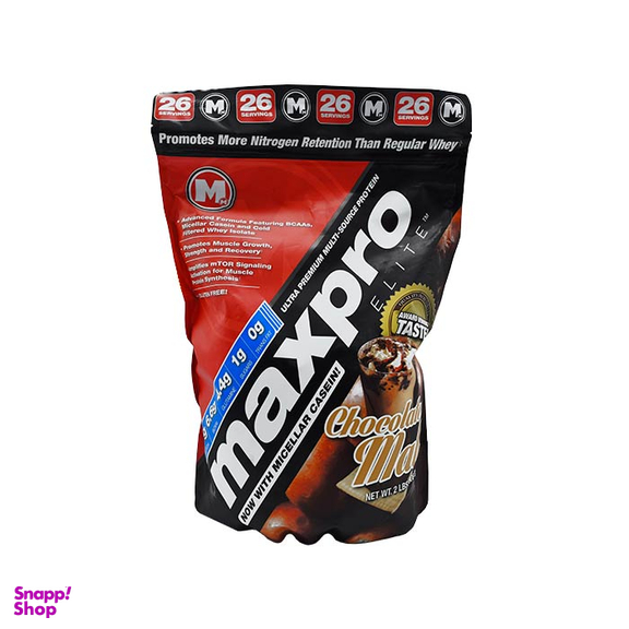 پودر مکس پرو الیت (Max Pro Elite) مکس ماسل طعم شکلات مالت حجم 908 گرم