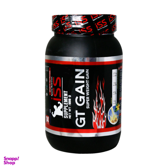 پودر جی تی گین (GT Gain) آی اس اس طعم وانیلی حجم 1000 گرم