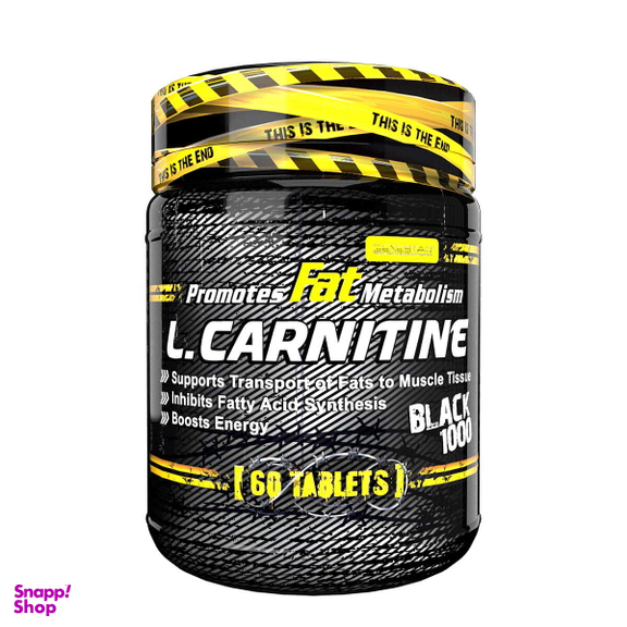 قرص ال کارنیتین تارترات 500 میلی گرم (L Carnitine Tartrate 500 mg) ژن استار بسته 60 عددی