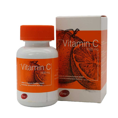 قرص ویتامین سی فورت ای 1000 میلی گرمی (ForteE Vitamin C 1000 mg) سمر طب درمان بسته 60 عددی