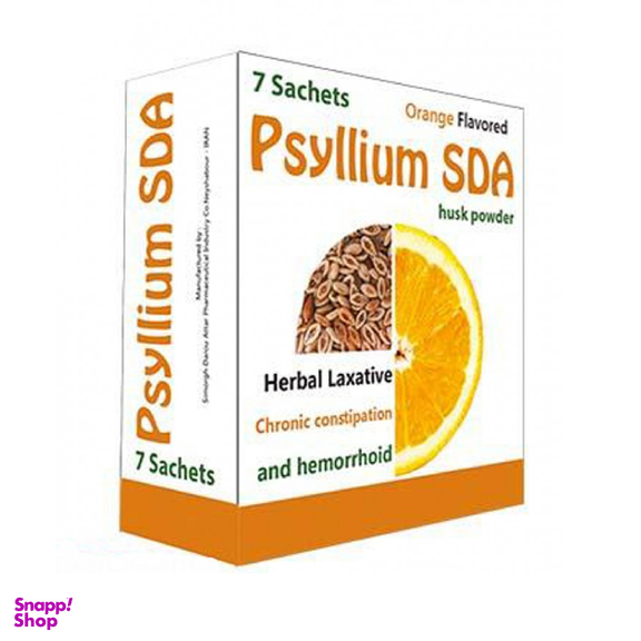 پودر ضد یبوست پسیلیوم اس دی ای (Psyllium SDA) سیمرغ دارو عطار بسته 7 عددی