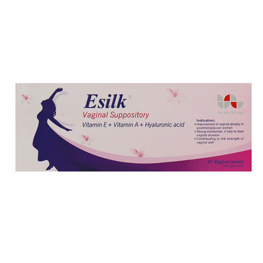 شیاف واژینال ایسیلک (Esilk Vaginal Suppository) آیلار طب یاس بسته 21 عددی