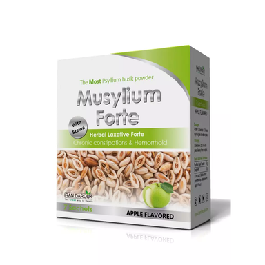ساشه موسیلیوم فورت (Musylium Forte) ایران داروک طعم سیب بسته 7 عددی