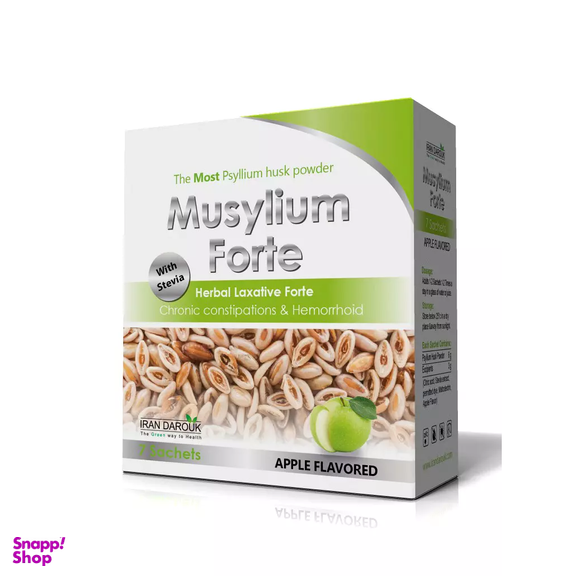 ساشه موسیلیوم فورت (Musylium Forte) ایران داروک طعم سیب بسته 7 عددی
