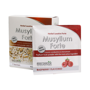 ساشه موسیلیوم فورت (Musylium Forte) ایران داروک طعم تمشک بسته 7 عددی