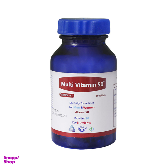 قرص مولتی ویتامین بالای 50 سال (Multi 50 Plus) سیمرغ دارو بسته 60 عددی