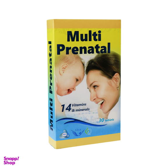 قرص مولتی ویتامین دوران بارداری و شیردهی (Multi Prenatal) سیمرغ دارو عطار بسته 30 عددی