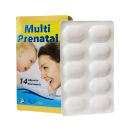 قرص مولتی ویتامین دوران بارداری و شیردهی (Multi Prenatal) سیمرغ دارو عطار بسته 30 عددی