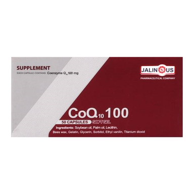 سافت ژل کوکیوتن 100 میلی گرم جالینوس (Jalinous CoQ10 100 mg) بسته 50 عددی