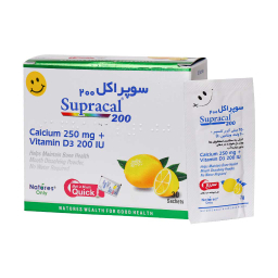 ساشه کلسیم سوپراکل 200 (Supracal 200) نیچرز انلی بسته 30 عددی